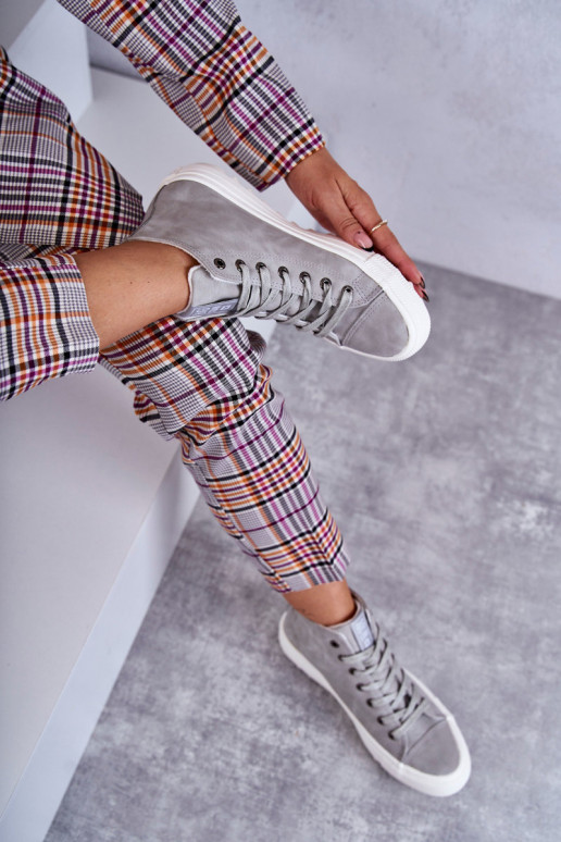 Chaussures de loisirs Big Star couleur gris réchauffé EE274114
