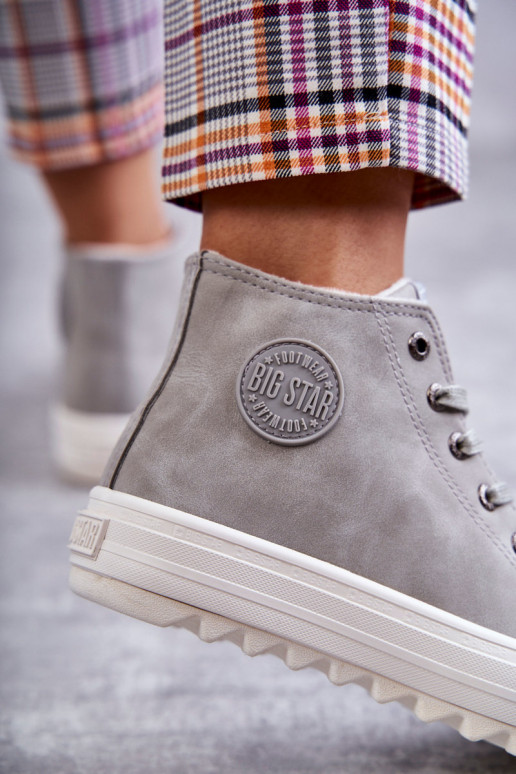 Chaussures de loisirs Big Star couleur gris réchauffé EE274114