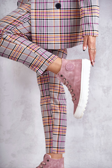Chaussures de loisirs Big Star couleur rose réchauffée EE274113 2