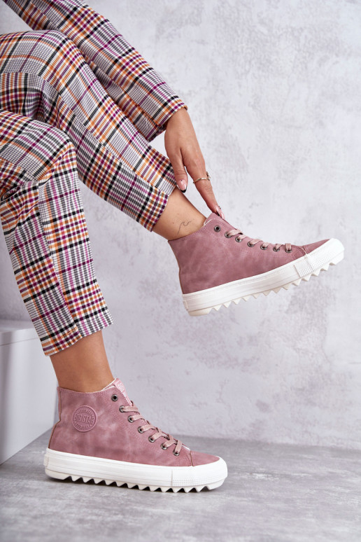 Chaussures de loisirs Big Star couleur rose réchauffée EE274113 Chaussures de loisirs Big Star couleur rose réchauffée EE274113