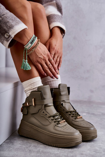 chaussures de sport chauffantes couleur verte Lexa