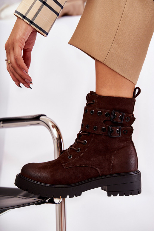 Bottes chauffantes en daim de couleur marron Silvor Bottes chauffantes en daim de couleur marron Silvor