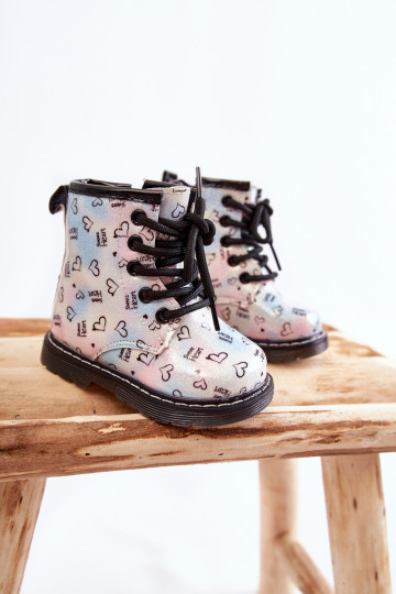 Bottes pour enfants à paillettes et motifs Reggie en différentes couleurs