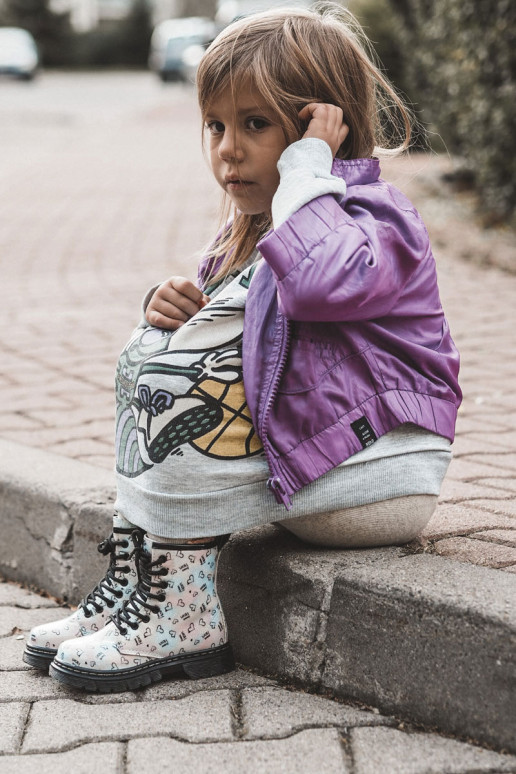 Bottes pour enfants à paillettes et motifs Reggie en différentes couleurs