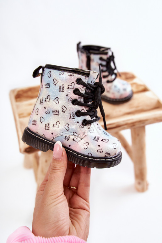 Bottes pour enfants à paillettes et motifs Reggie en différentes couleurs