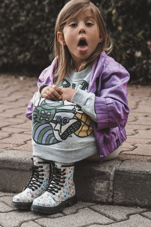 Bottes pour enfants à paillettes et motifs Reggie en différentes couleurs