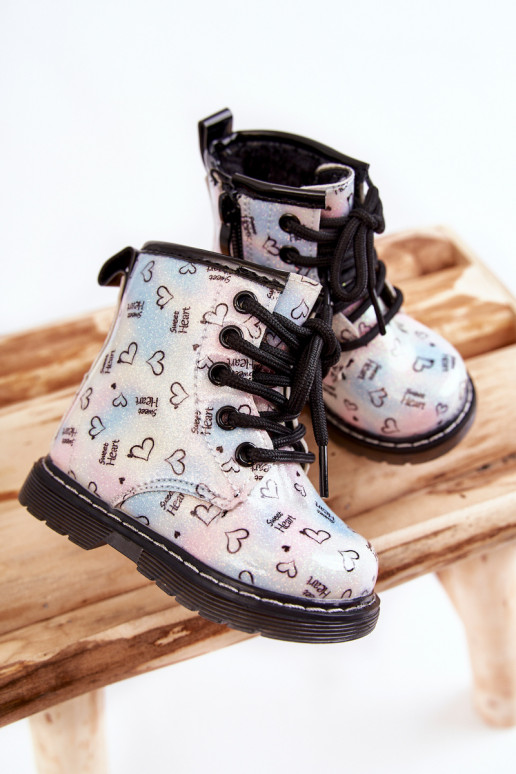 Bottes pour enfants à paillettes et motifs Reggie en différentes couleurs