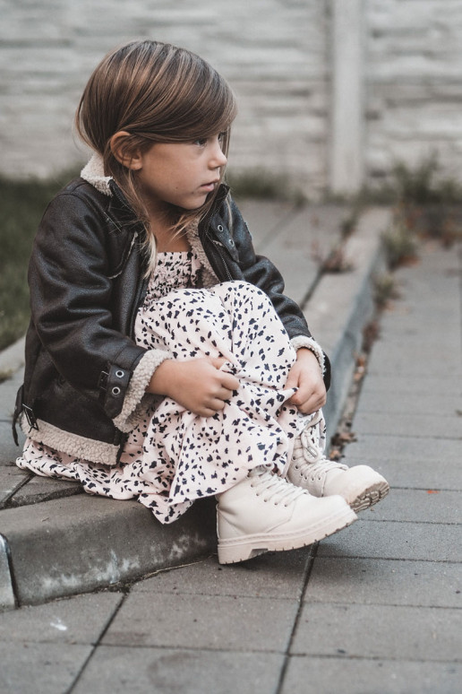 Bottes enfants avec fermetures éclair beige Omua Bottes enfants avec fermetures éclair beige Omua