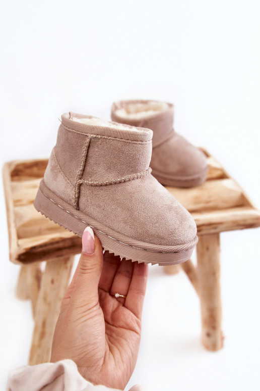 Bottes d'hiver chaudes pour enfants en ivoire Gooby Bottes d'hiver chaudes pour enfants en ivoire Gooby
