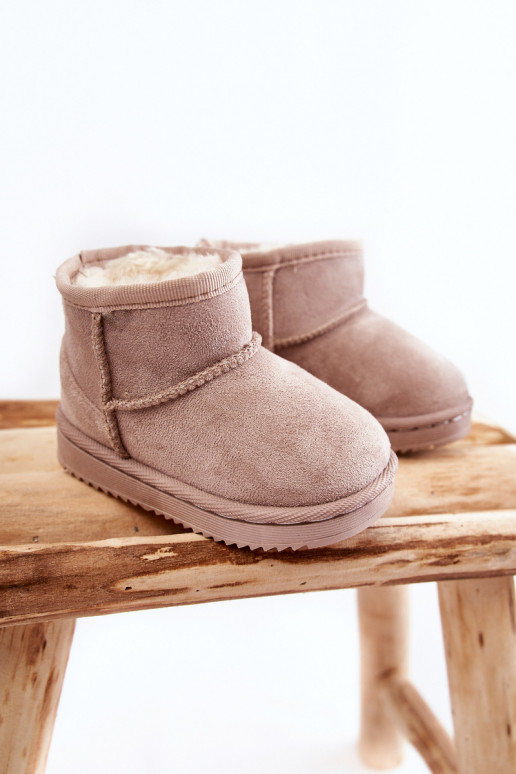 Bottes d'hiver chaudes pour enfants en ivoire Gooby