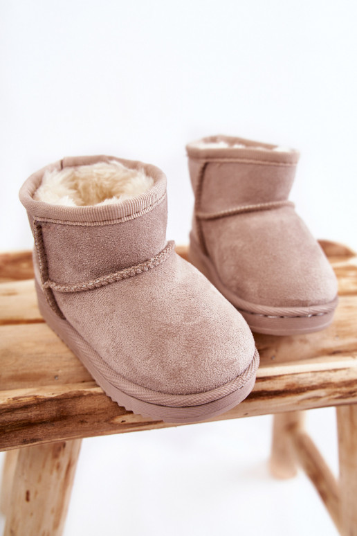 Bottes d'hiver chaudes pour enfants en ivoire Gooby Bottes d'hiver chaudes pour enfants en ivoire Gooby