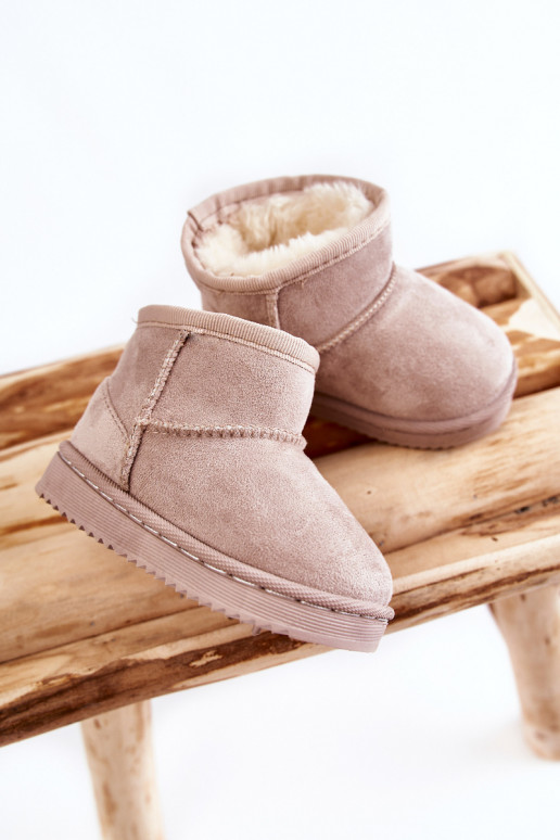 Bottes d'hiver chaudes pour enfants en ivoire Gooby Bottes d'hiver chaudes pour enfants en ivoire Gooby