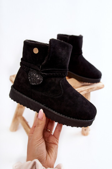 Bottes de neige pour enfants de couleur noire May
