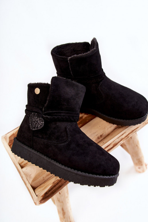 Bottes de neige pour enfants de couleur noire May