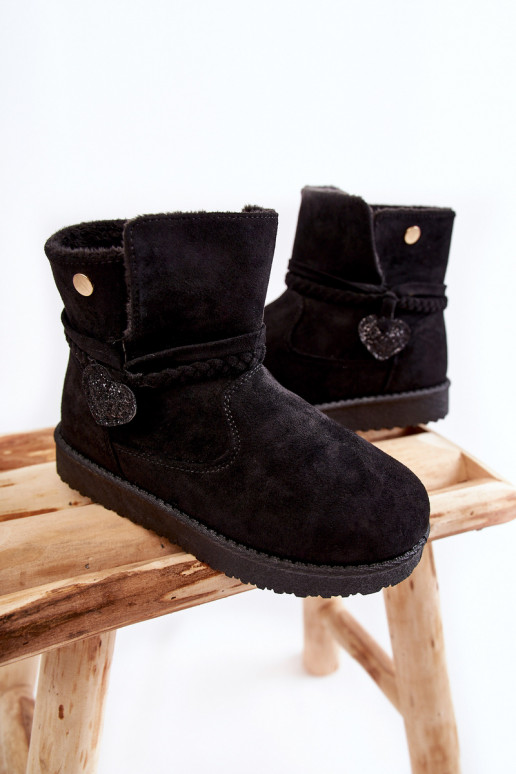 Bottes de neige pour enfants de couleur noire May