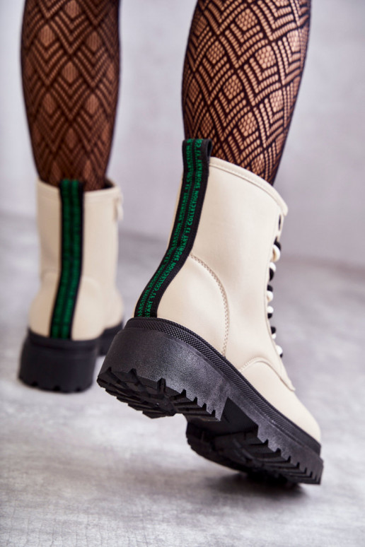 Bottines femme bottines couleur ivoire Denila Bottines femme bottines couleur ivoire Denila
