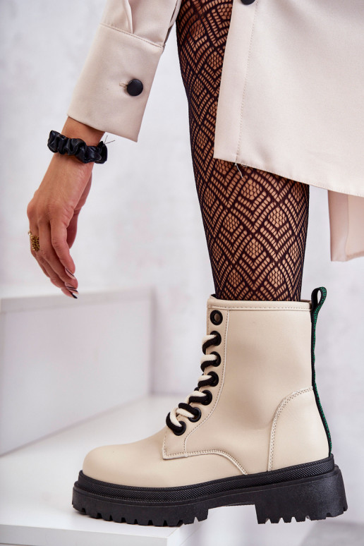 Bottines femme bottines couleur ivoire Denila Bottines femme bottines couleur ivoire Denila