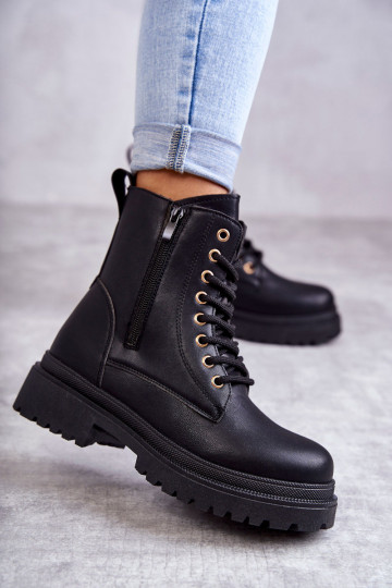 Les bottes pour femmes sont réchauffées en couleur noire Dorchen 2