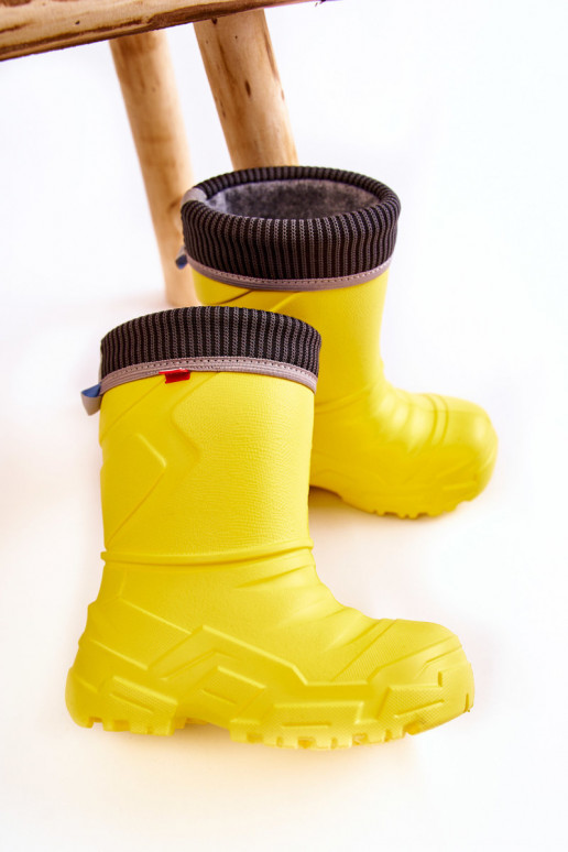 Bottes en caoutchouc pour enfants chauffées Befado 162X302 couleur jaune Bottes en caoutchouc pour enfants chauffées Befado 162X302 couleur jaune