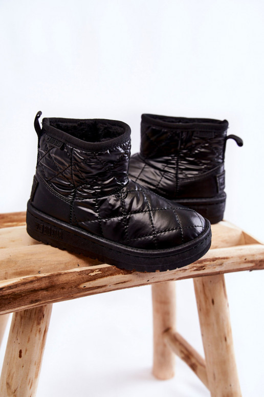 Bottes d'hiver chaudes pour enfants Big Star KK374242 noir