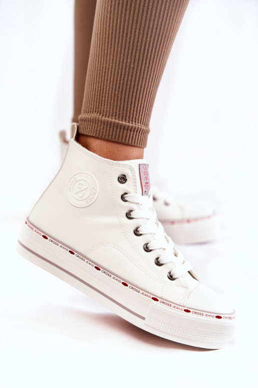 chaussures décontractées à semelles Cross Jeans KK2R4044C couleur blanche chaussures décontractées à semelles Cross Jeans KK2R4044C couleur blanche