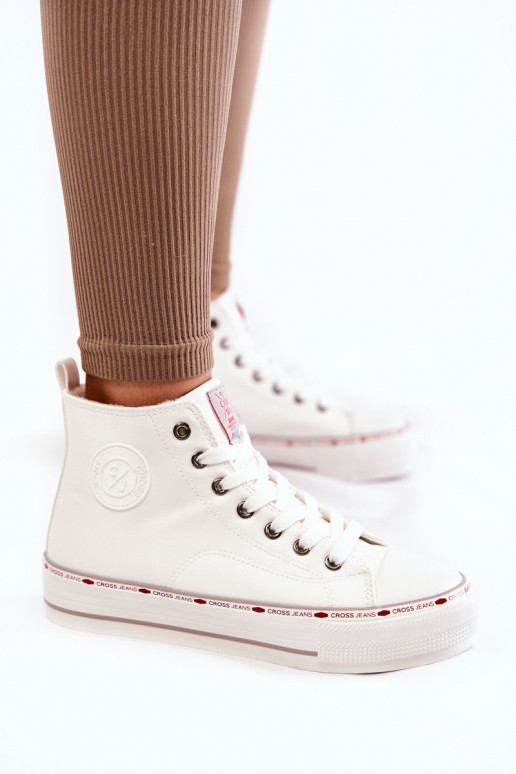 chaussures décontractées à semelles Cross Jeans KK2R4044C couleur blanche chaussures décontractées à semelles Cross Jeans KK2R4044C couleur blanche