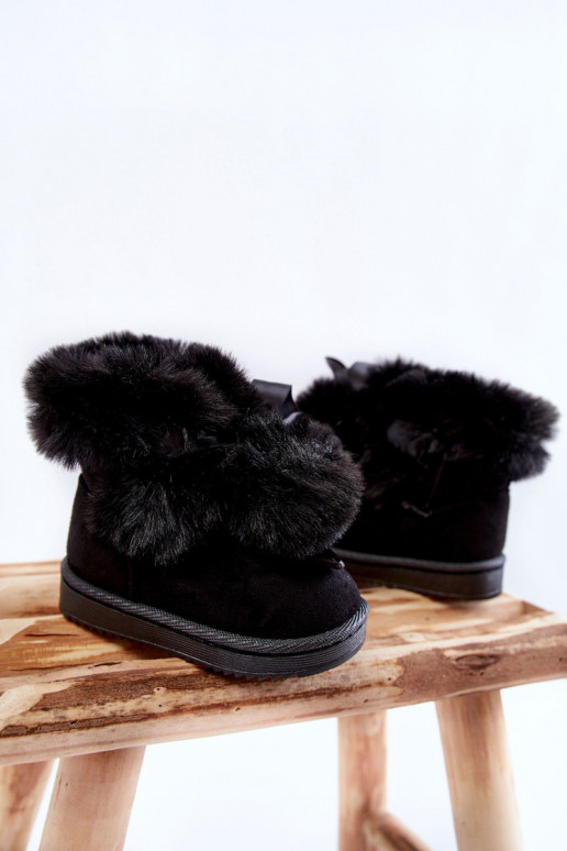 Bottes de neige chauffantes pour enfants, couleur noire, Roofy Bottes de neige chauffantes pour enfants, couleur noire, Roofy