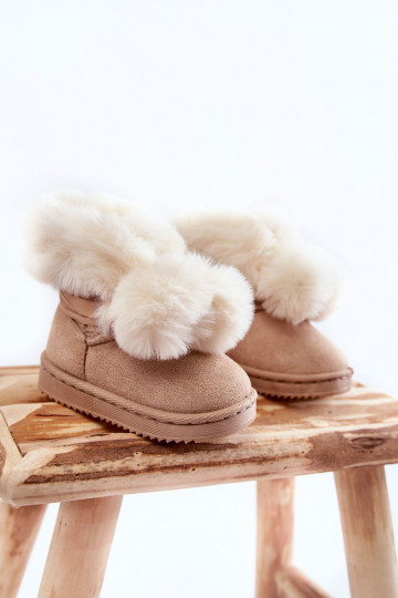 Bottes de Neige Chauffantes Enfant Ivoire Roofy