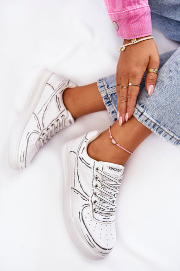 chaussures de sport de couleur blanche Solveig 2