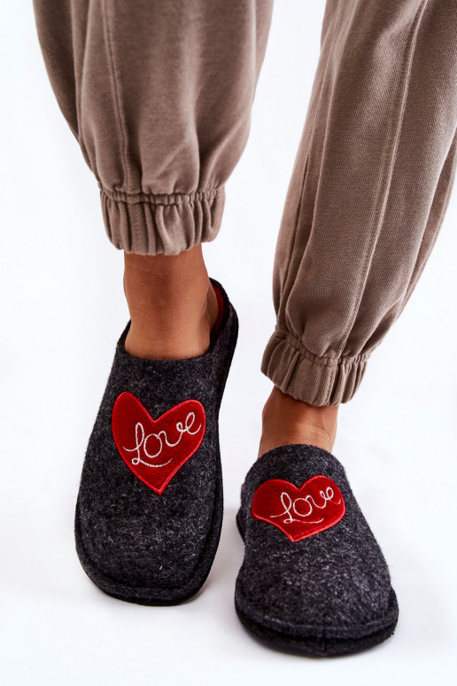chaussons Big Star KK276019 Noir et rouge