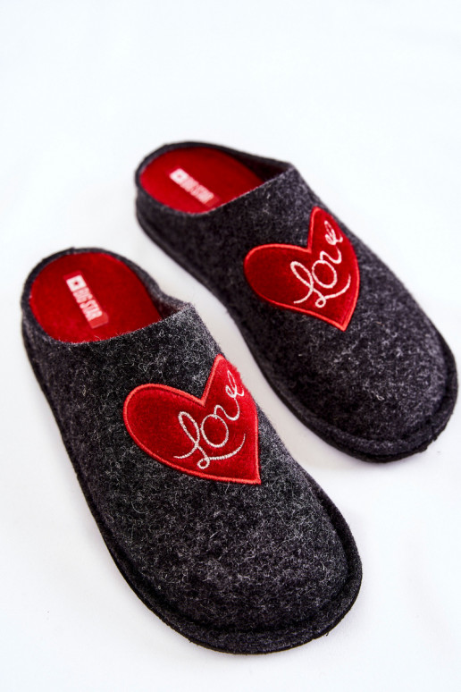 chaussons Big Star KK276019 Noir et rouge chaussons Big Star KK276019 Noir et rouge