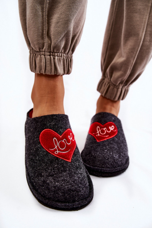 chaussons Big Star KK276019 Noir et rouge