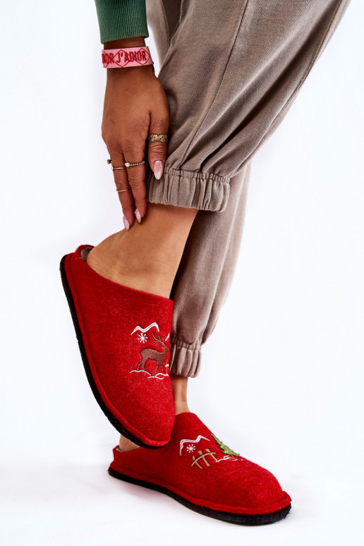chaussons Big Star KK276017 couleur rouge-sable