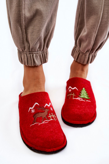 chaussons Big Star KK276017 couleur rouge-sable 2