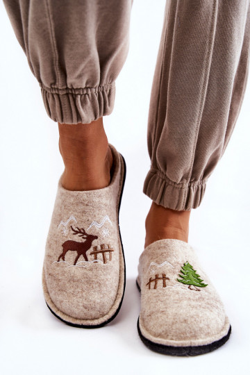 chaussons Big Star KK276016 beige 2
