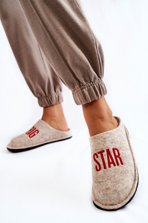 chaussons Big Star KK276021 beige