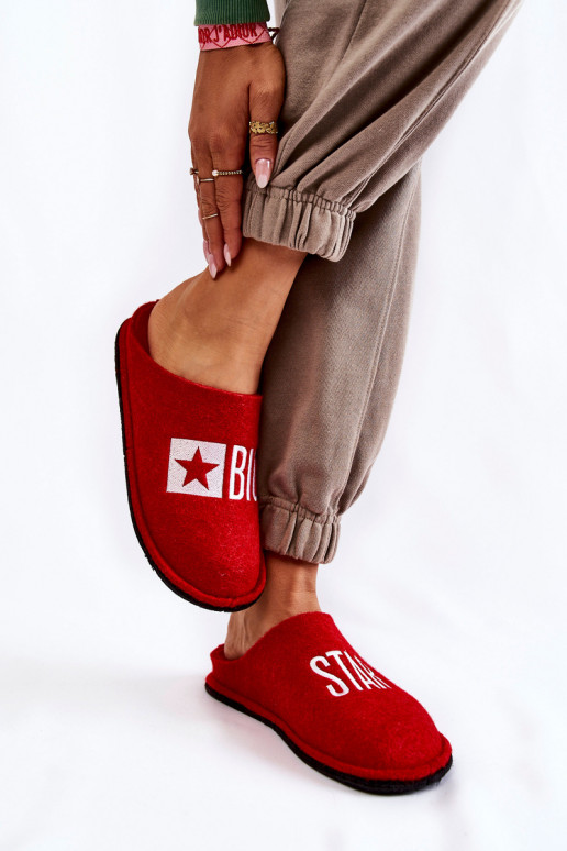chaussons Big Star KK276022 rouge