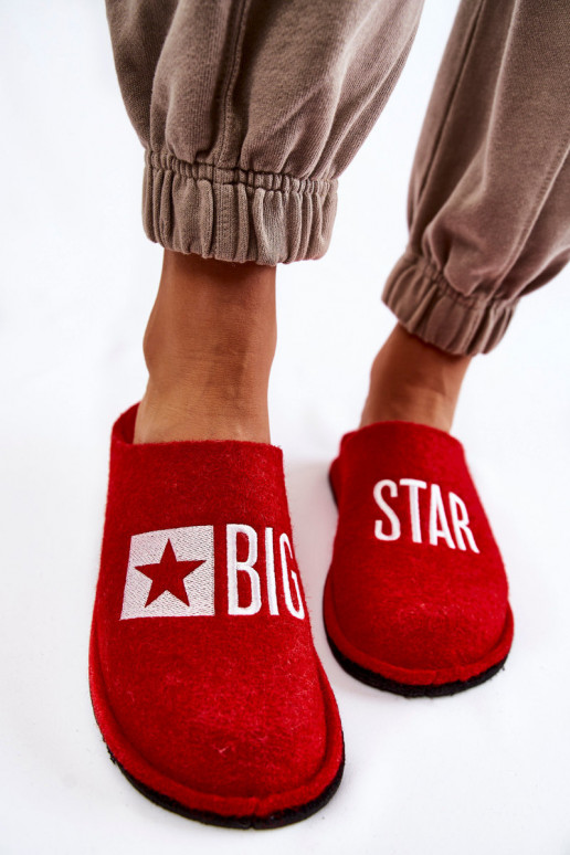 chaussons Big Star KK276022 rouge