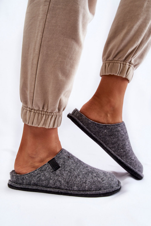 Modèle classique Chaussons Big Star KK276014 couleur gris