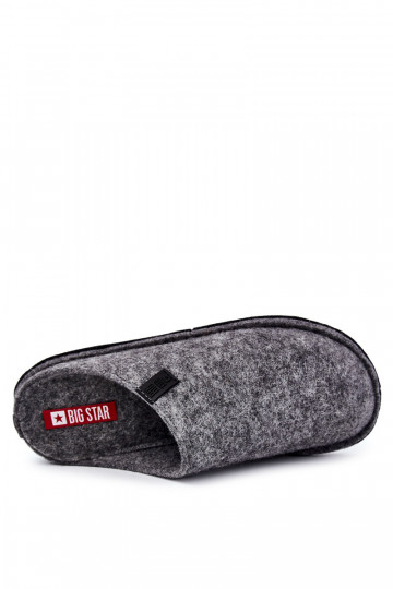 Chaussons classiques pour hommes Big Star KK176001 couleur gris 2