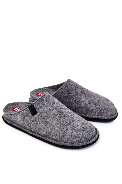 Chaussons classiques pour hommes Big Star KK176001 couleur gris Chaussons classiques pour hommes Big Star KK176001 couleur gris