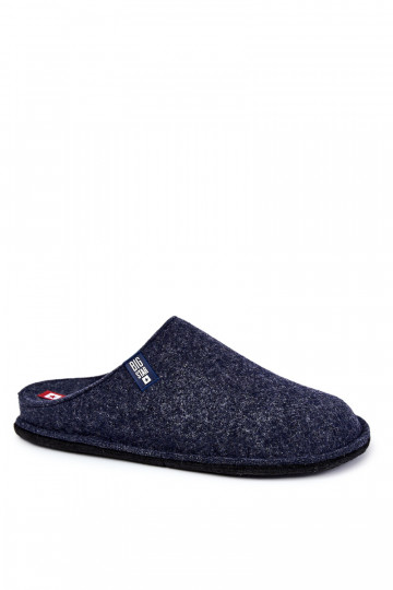 Chaussons classiques pour hommes Big Star KK176004 bleu foncé