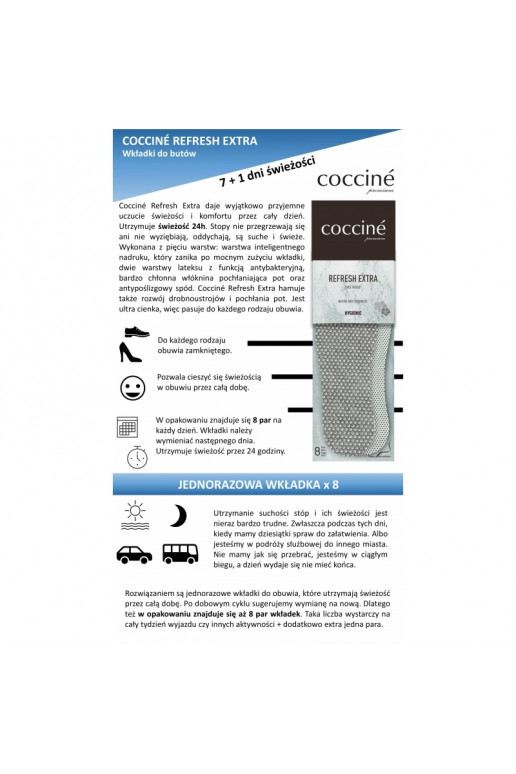 Semelles Coccine Refresh Extra 8 paires
