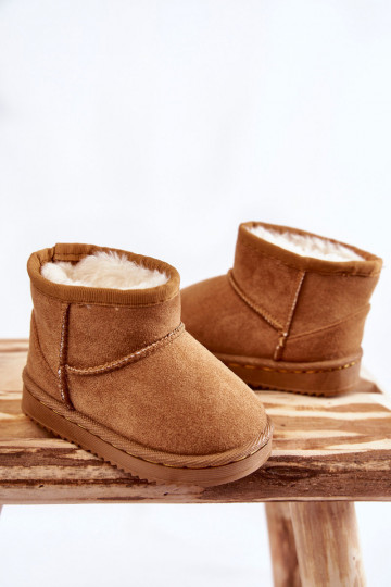 Bottes d'hiver chaudes pour enfants de couleur marron Gooby 2