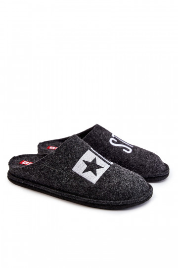 Chaussons classiques pour hommes Big Star KK176003 noir