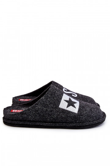 Chaussons classiques pour hommes Big Star KK176003 noir 2