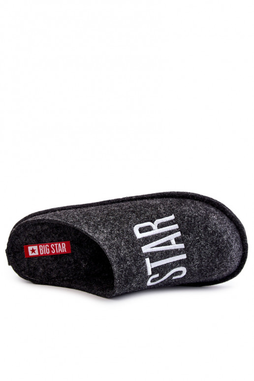 Chaussons classiques pour hommes Big Star KK176003 noir