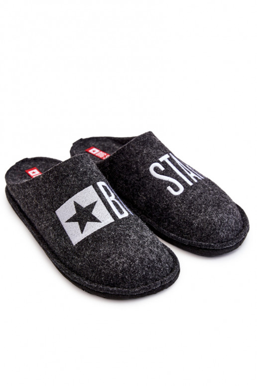 Chaussons classiques pour hommes Big Star KK176003 noir