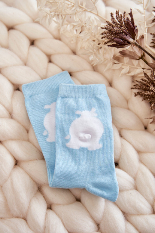Chaussettes en coton Ours Blanc couleur menthe Chaussettes en coton Ours Blanc couleur menthe