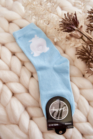 Chaussettes en coton Ours Blanc couleur menthe 2